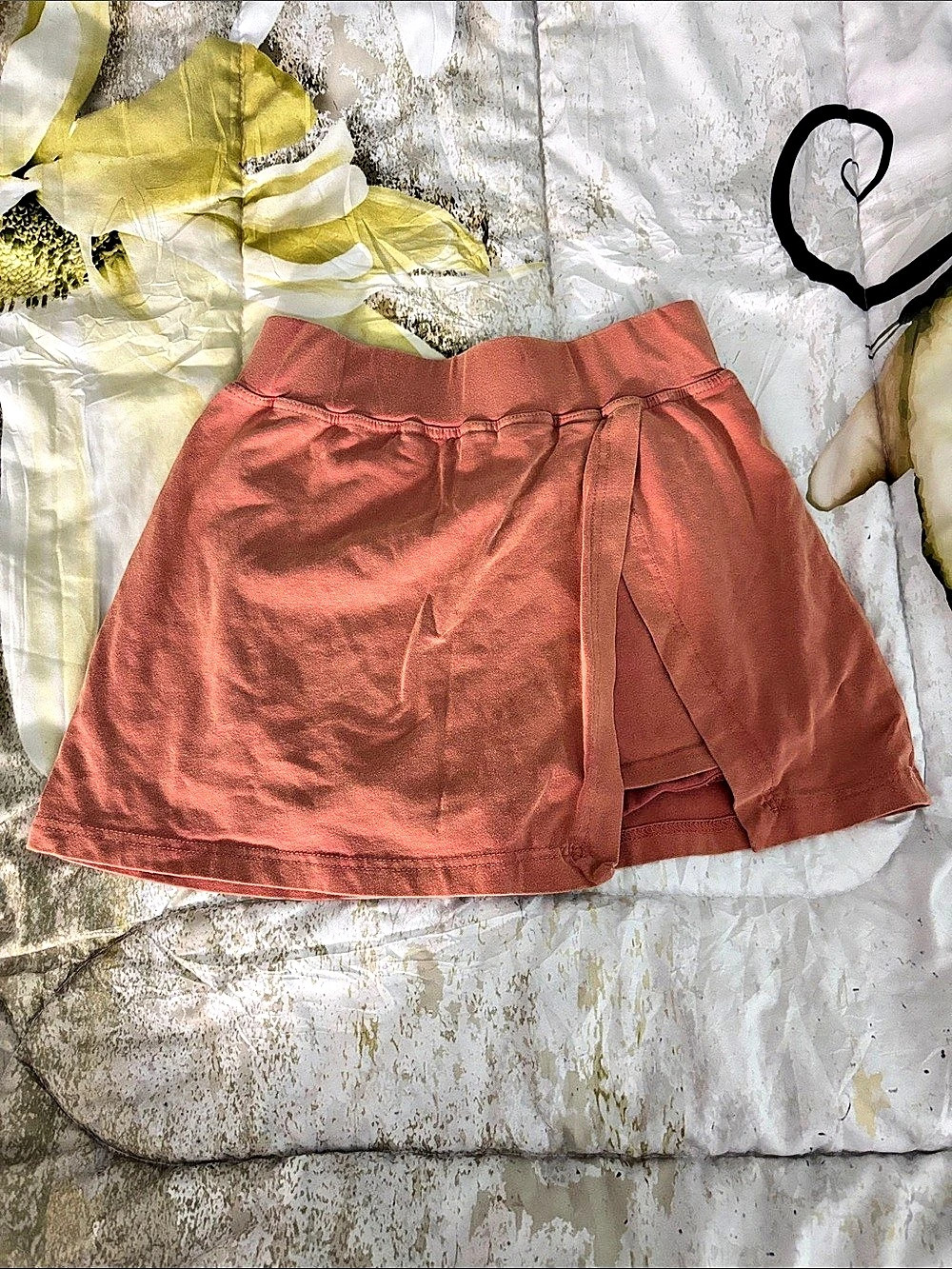 Mini Skirt in Salmon Color Size Small
